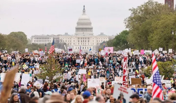 demo terbesar donald trump